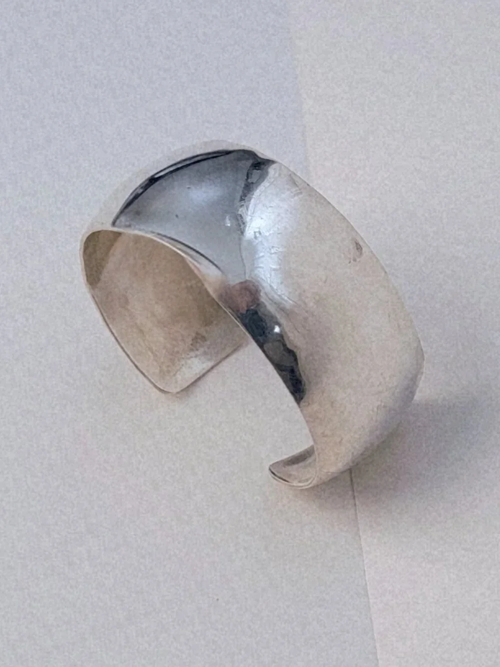 Vintage Signed Rick Werito Navajo Sterling Silver Cuff Bracelet 41g 1” Wide